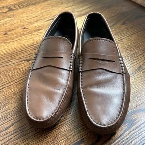 Men’s, Tod’s Driving Loafers in Brown Leather Size 8 EU, Size 9 US